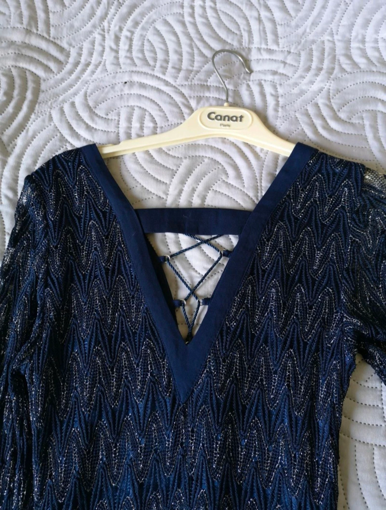 Vestido Morgan azul marino talla 34/XS – photo 5